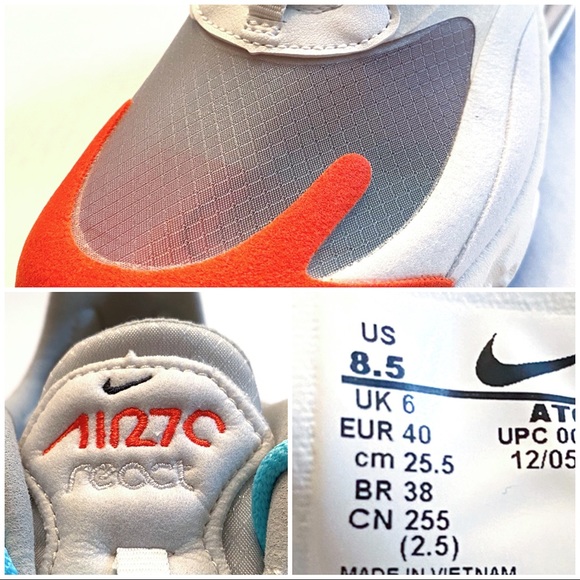 Nike Womens Air Max 270 React (Mid-Century) Sz 8.5 - Picture 9 of 11